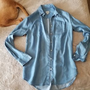 Brand New Day Denim Button Up